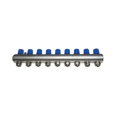Kalde Kendinden Vanalı 1 1/4" Kollektör 9 Ağızlı - Mavi - Normal Tip