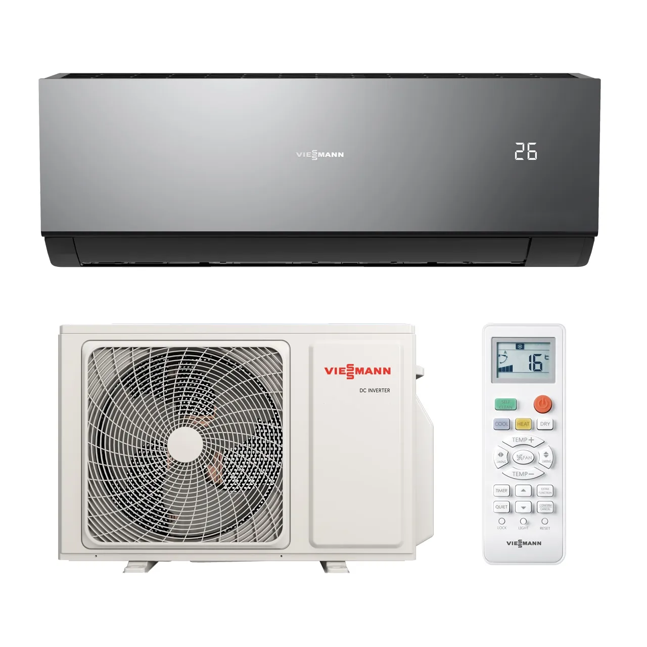 Viessmann Vitoclima 200-S/HE Trend Black Serisi Duvar Tipi Split Klimalar